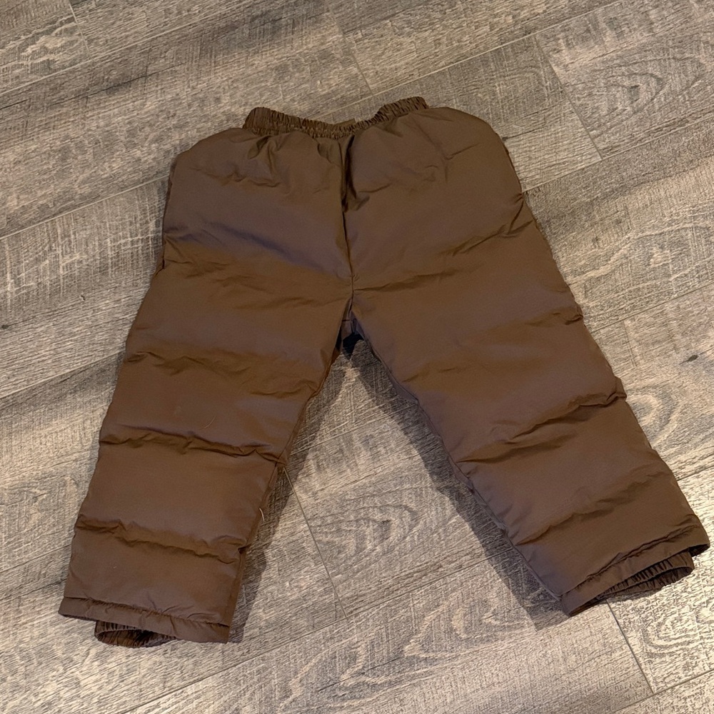 Zara Brown Puffer Snow Pants